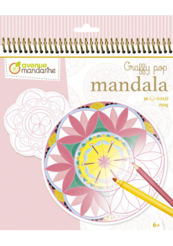Kolorowanka Graffy Pop Mandala Dziewczynka