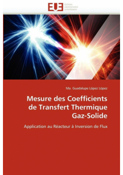 Mesure des coefficients de transfert thermique gaz-solide