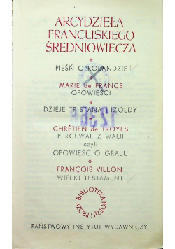 Arcydzieła francuskiego średniowiecza