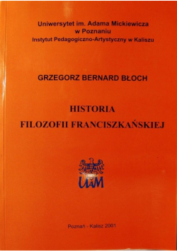 Historia Filozofii Franciszkaskiej