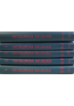 Encyklopedia socjologii tom 1 do 4 z suplementem