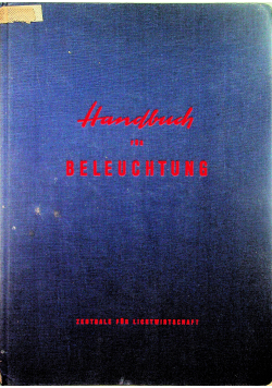 Handbuch for beleuchtung 1950 r.