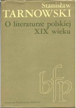 O literaturze polskiej XIX wieku
