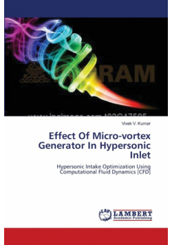 Effect Of Micro-vortex Generator In Hypersonic Inlet