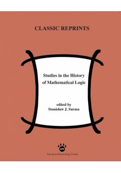 Studies in the History of Mathematical Logic