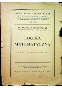 Logika matematyczna 1948 r