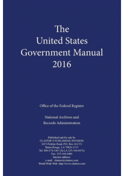 United States Government Manual (2016)