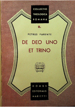 De Deo Uno et Trino / De verbo incarnato 1946 r.