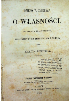 O własności 1862 r.