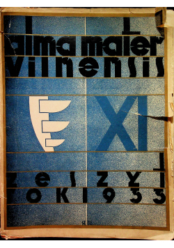 Alma mater vilnensis zeszyt 11 1933r