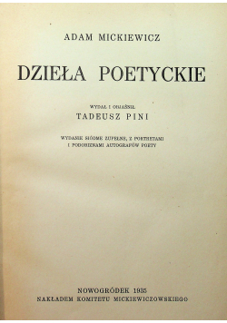 Dzieła Poetyckie 1935 r