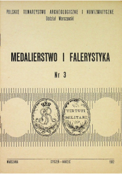 Medalierstwo i Falerystyka nr 3