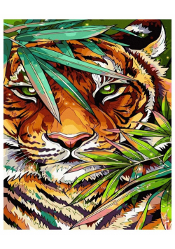 Malowanie po numerach - Tygrys 40x50