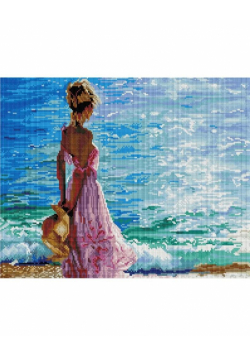 Mozaika diamentowa - Nad morzem 40x50cm