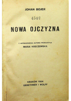 Nowa ojczyzna 1934 r.