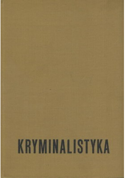 Kryminalistyka