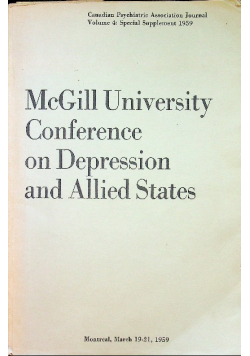 McGill University Conference on Depression and Allied States