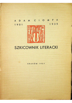 Szkicownik literacki 1937 r.