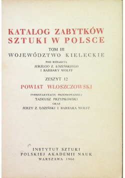 Katalog zabytków sztuki w Polsce tom 3 zeszyt 12