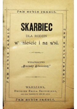 Skarbiec dla rodzin w mieście i na wsi 1888 r