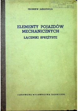 Elementy pojazdów mechanicznych łączniki sprężyste