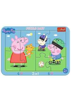 Puzzle ramkowe Baby - Wesoła świnka Peppa TREFL