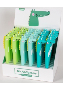 Długopis żelowy Silky Aligator MIX (36szt)