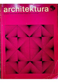 Architektura rocznik XXVII numer 89