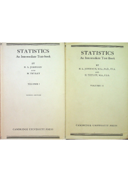 Statistics an intermediate text book 2 tomy