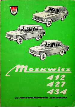 Samochód Moskwicz 412 427 434