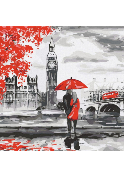 Malowanie po numerach - Ulicami Londynu 50x50cm