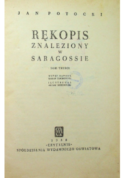 Rękopis znaleziony w Saragossie tom II 1950 r.