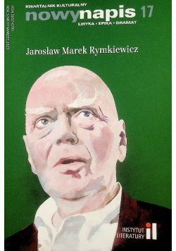 Kwartalnik kulturalny Nowy napis nr 17 Jarosław Marek Rymkiewicz