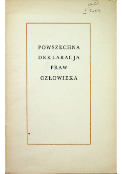 Powszechna deklaracja praw człowieka