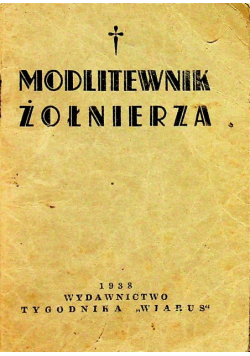 Modlitewnik żołnierza 1938 r.