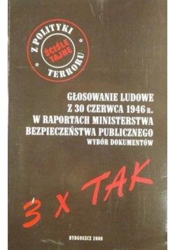Głosowanie ludowe z 30 czerwca 1946 r. w raportach Ministerstwa Bezpieczeństwa Publicznego