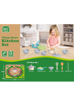 Zestaw kuchenny z bioplastiku 14el