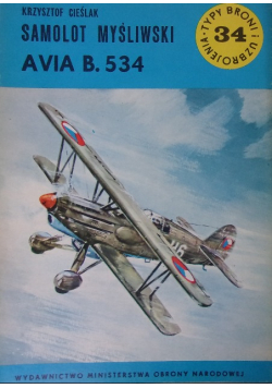 Samolot myśliwski AVIA B 534