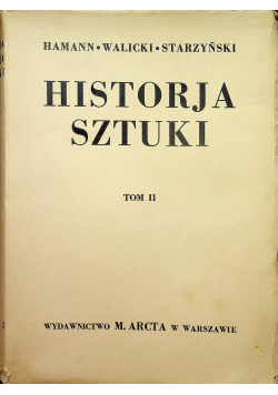 Historja Sztuki 1934r
