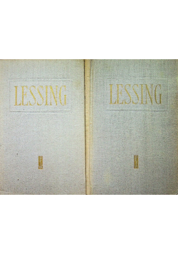 Lessing Dzieła wybrane tom 2 i 3