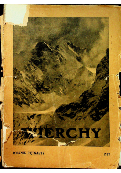 Wierchy rocznik 15 1937r