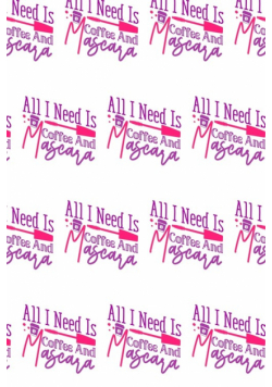 All I Need Is Coffee and Mascara Composition Notebook - Small Ruled Notebook - 6x9 Lined Notebook (Softcover Journal / Notebook / Diary)