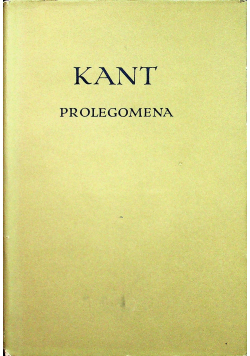 Prolegomena