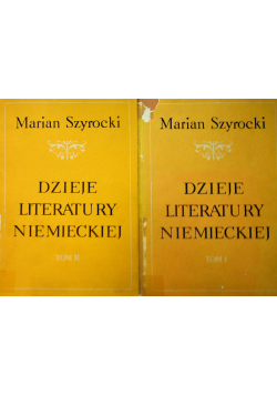 Dzieje literatury niemieckiej tom 1 i 2
