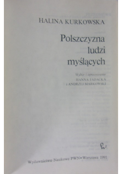 Polszczyzna ludzi myślących