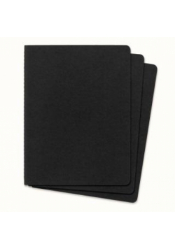Zeszyt 19x25 linia 60K czarny (3szt) MOLESKINE