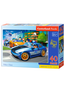 Puzzle 40  el. Maxi B-040360-1 Police Chase