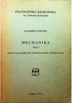 Mechanika tom 1