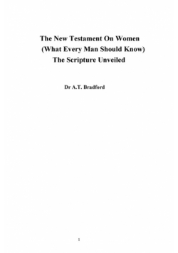 The New Testament On Women - What Every Man Should Know