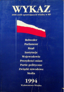 Wykaz 2000 osób sprawujących władzę w RP